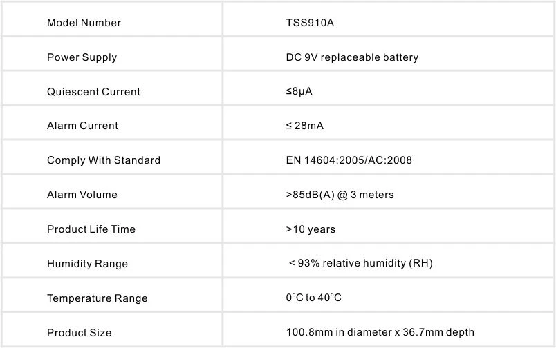product-1-1 smoke alarm TSS910A